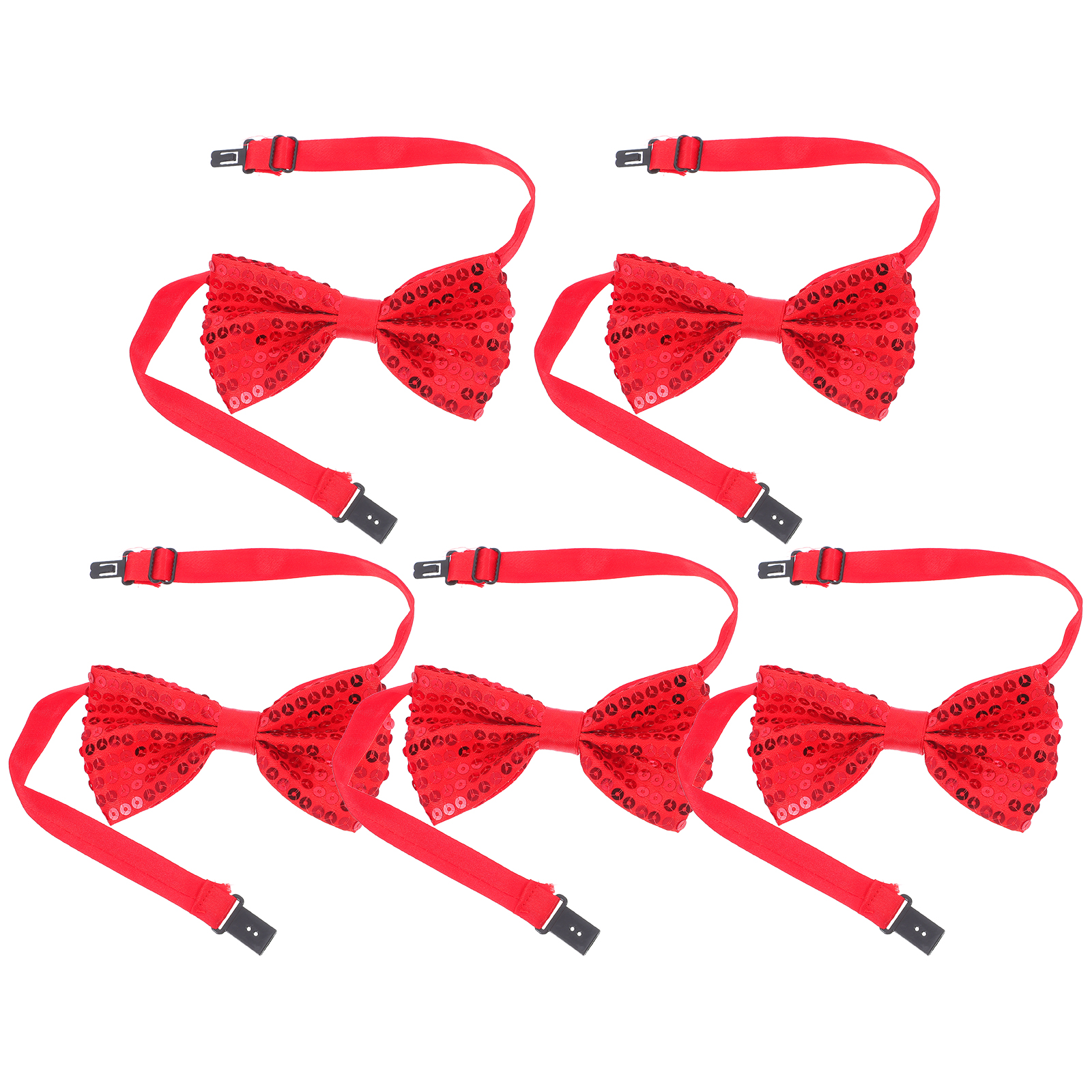 5Pcs Children Sparkly Sequin B - Bow Tie Pre Tied avis et prix