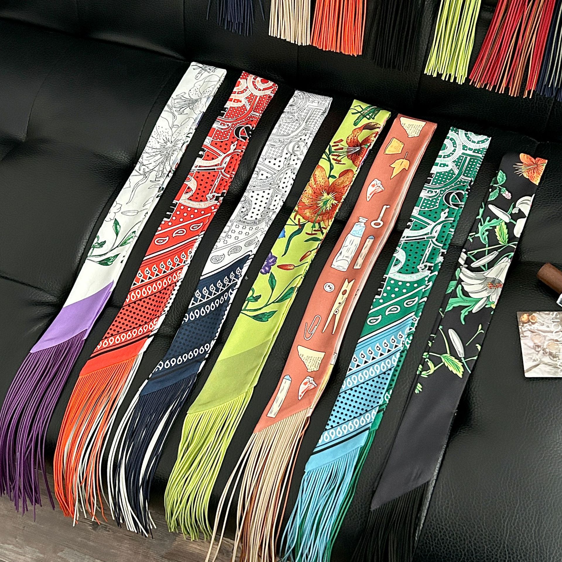 Luxury Tassel Skinny Scarf for - Face Scarf Mask avis et prix