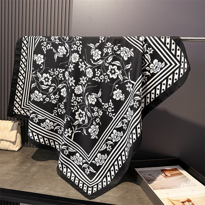 1pcs 90*90cm Floral Printed La - Bandana Cotton avis et prix