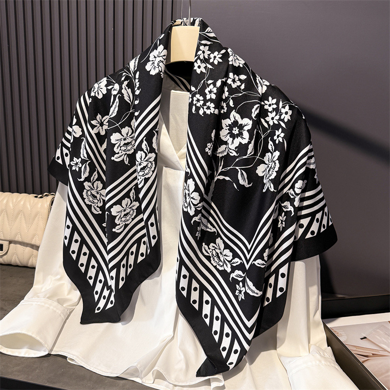 1pcs 90*90cm Floral Printed La - Bandana Cotton avis et prix