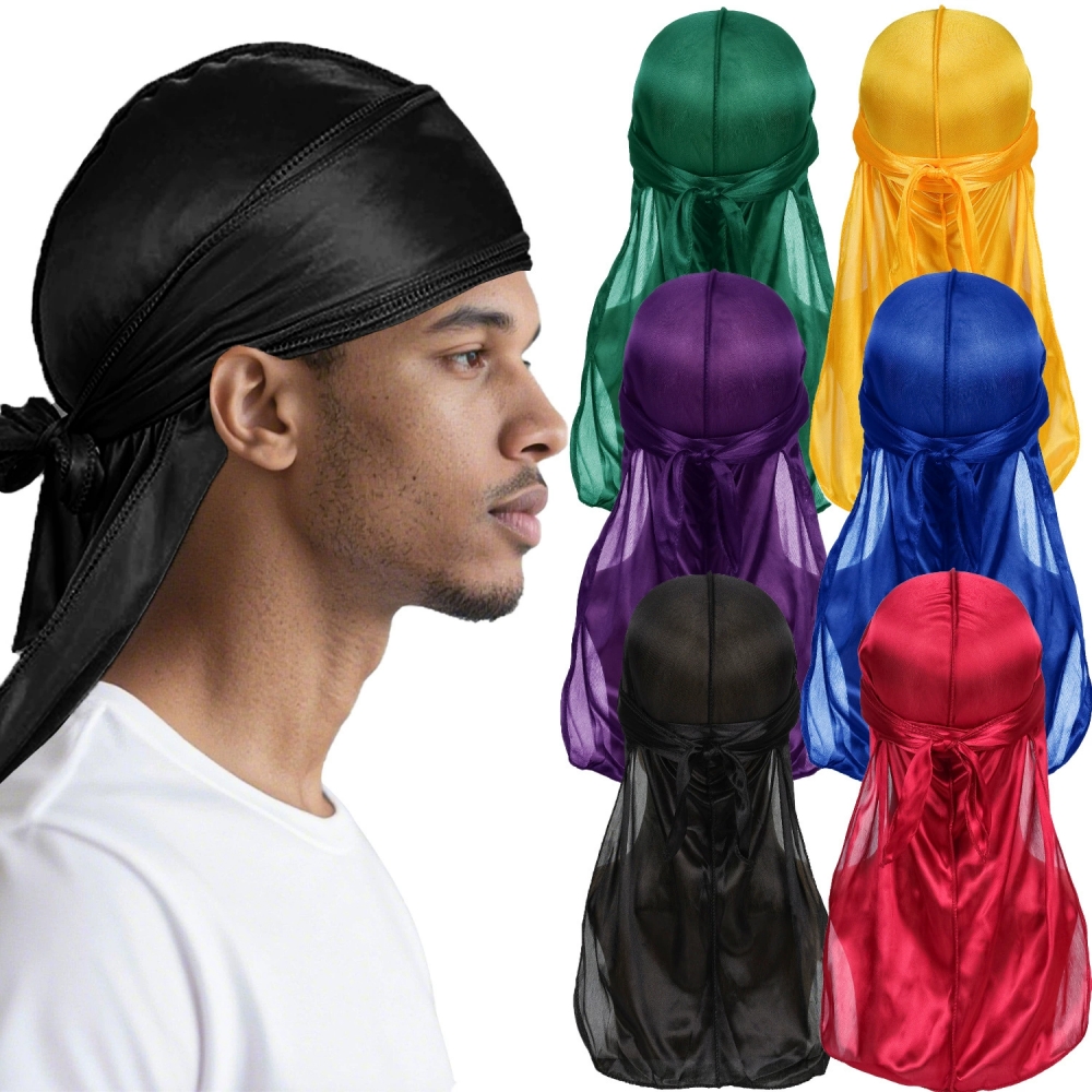 Men's Silk Durag Bonnet Bandan - Bandana Doo Rag avis et prix