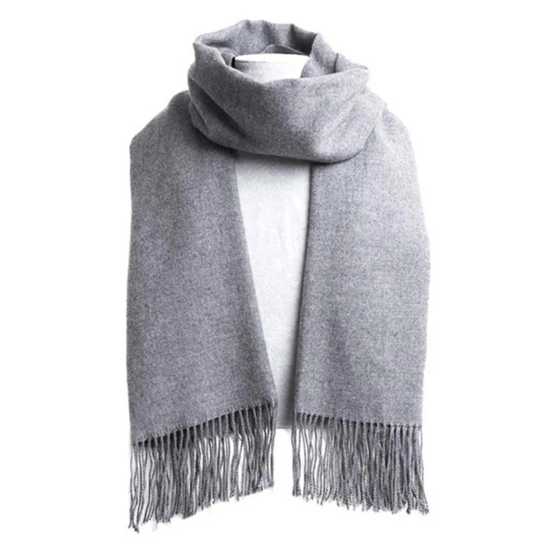 2025 Wool Scarves Winter Soft  - Muffler Men Wool avis et prix