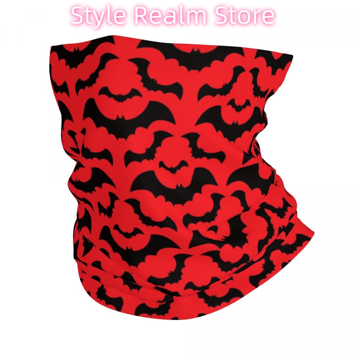 Gothic Witch Bats Pattern Band - Neck Warmer Tube avis et prix
