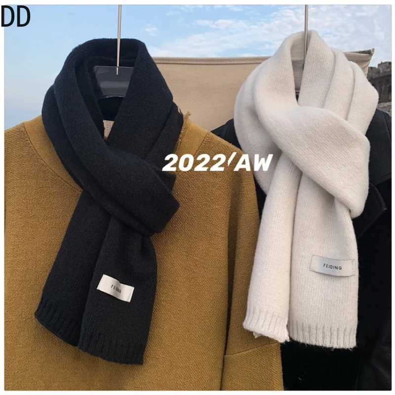 Simple Chic Solid Soft Scarf A - Muffler Men Wool avis et prix