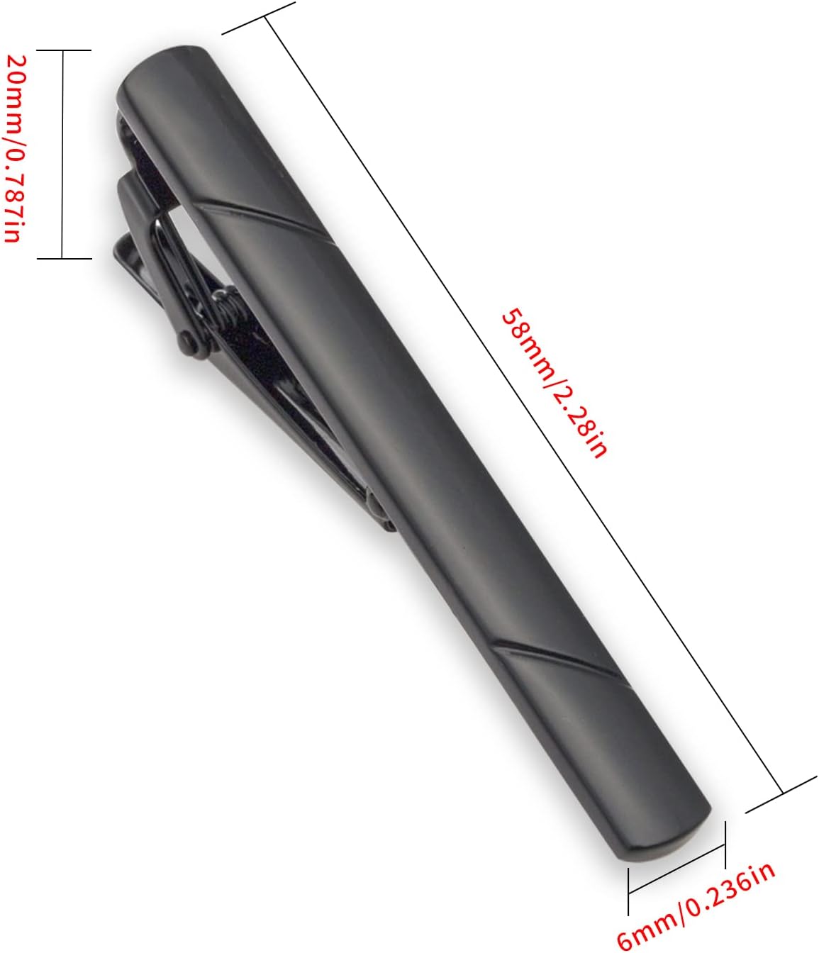 4Pcs Tie Clips for Men with Gi - Tie Clip Silver avis et prix