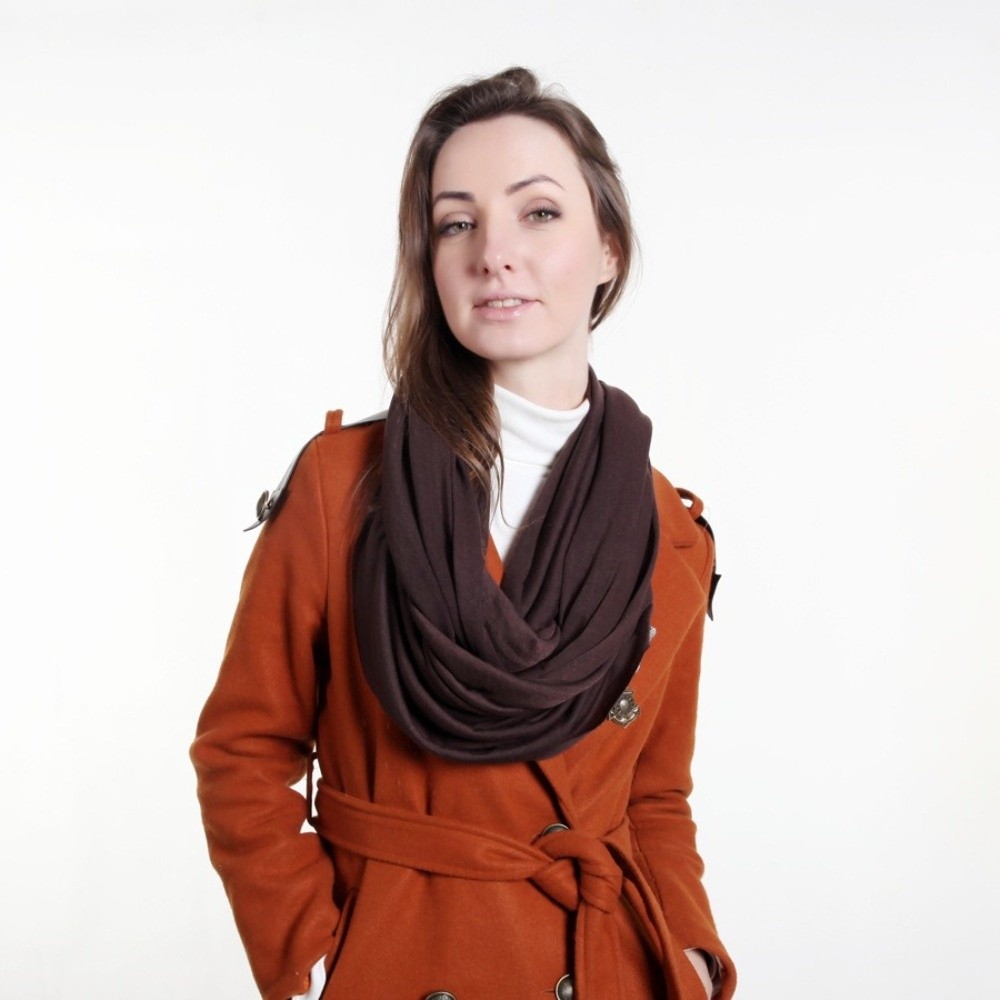 Fashion Solid Color Infinity S - Infinity Scarf Knit avis et prix
