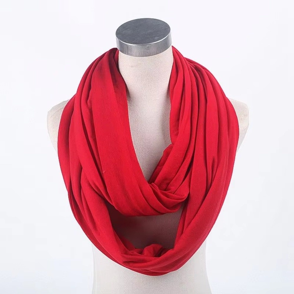 Fashion Solid Color Infinity S - Infinity Scarf Knit avis et prix