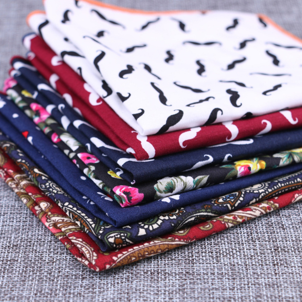 Fashion Cotton Pocket Square F - Handkerchief Cotton Men avis et prix