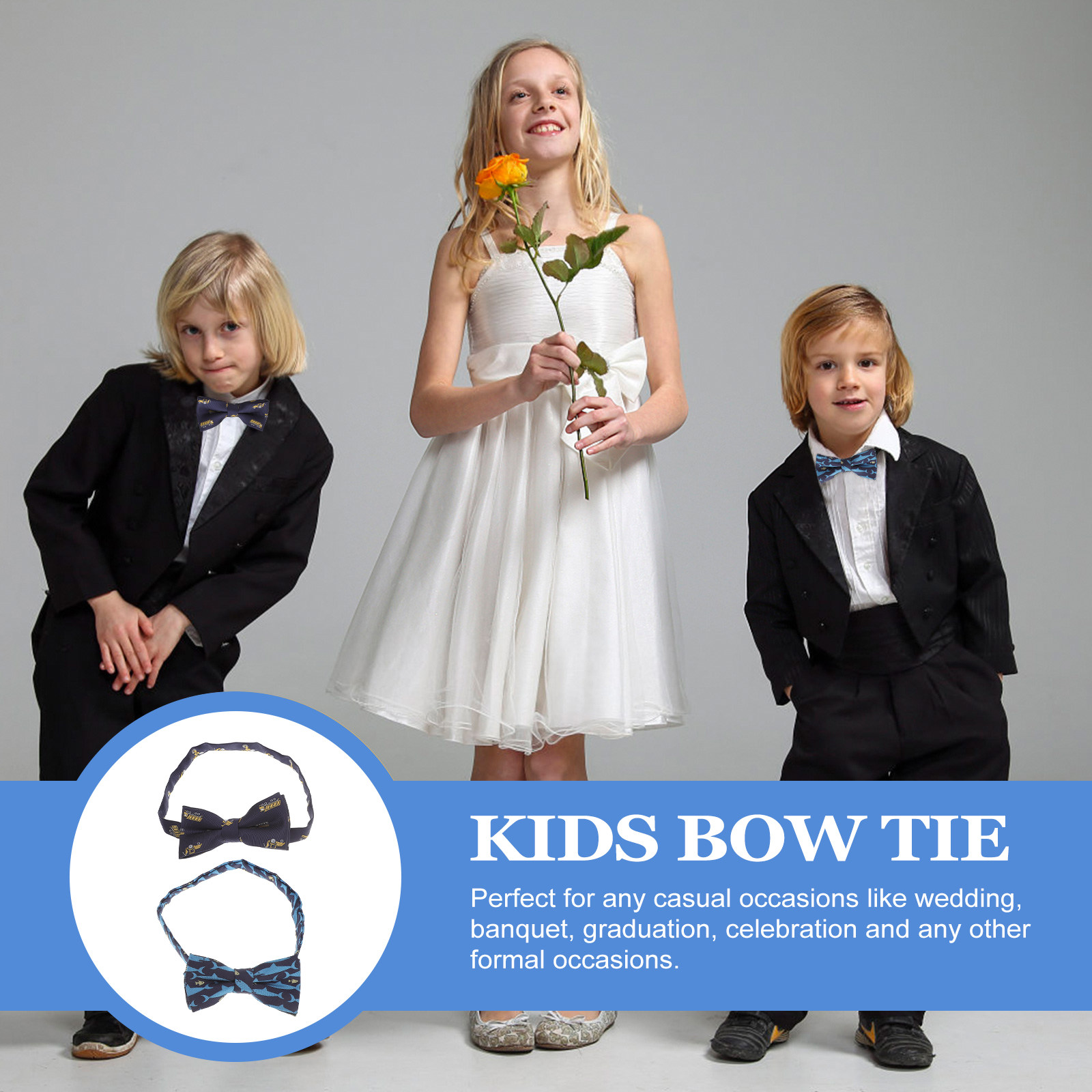 2Pcs Kids Bow Tie Cartoon Pre- - Bow Tie Pre Tied avis et prix