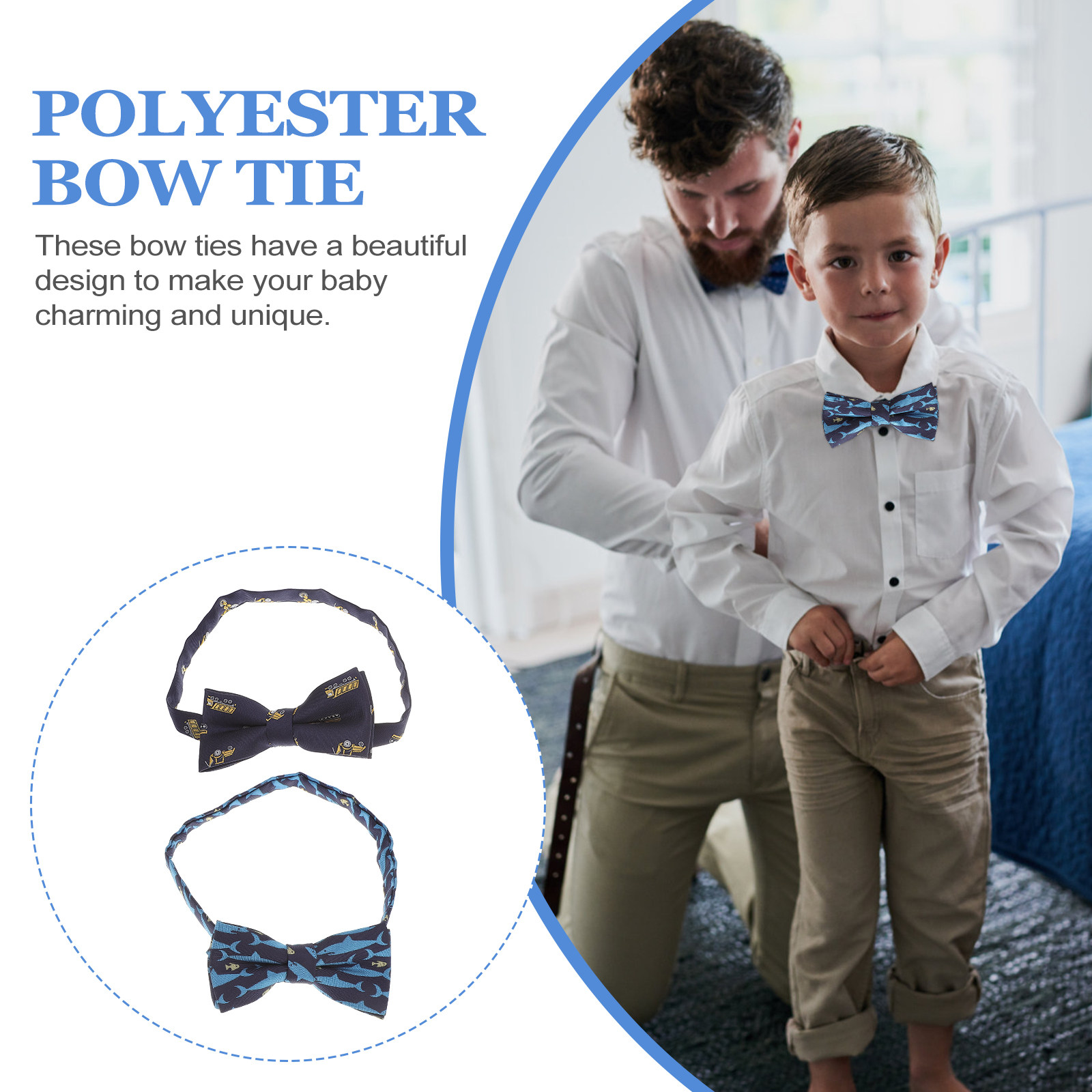 2Pcs Kids Bow Tie Cartoon Pre- - Bow Tie Pre Tied avis et prix