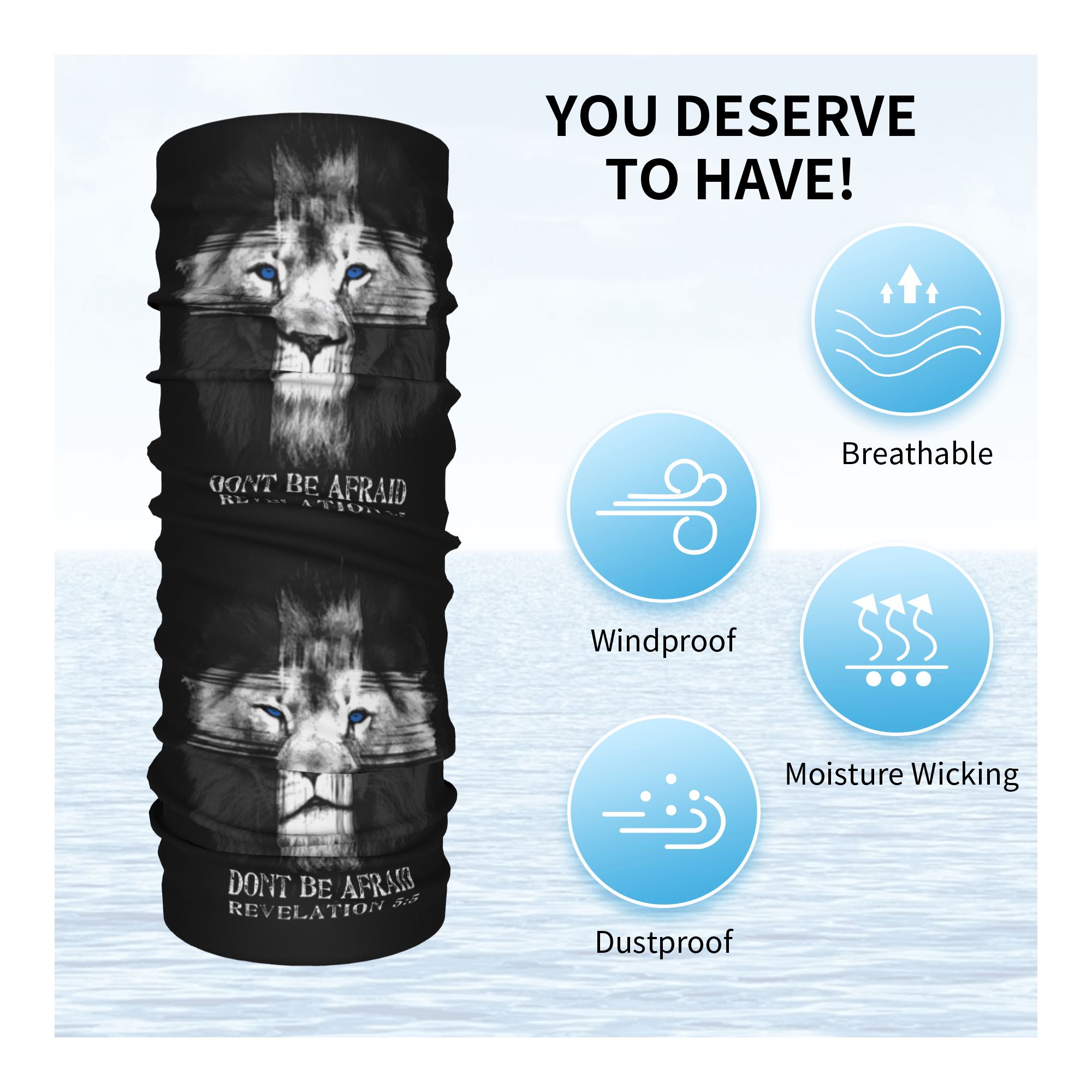 Custom Cool Lion Of Judah Jesu - Neck Warmer Tube avis et prix
