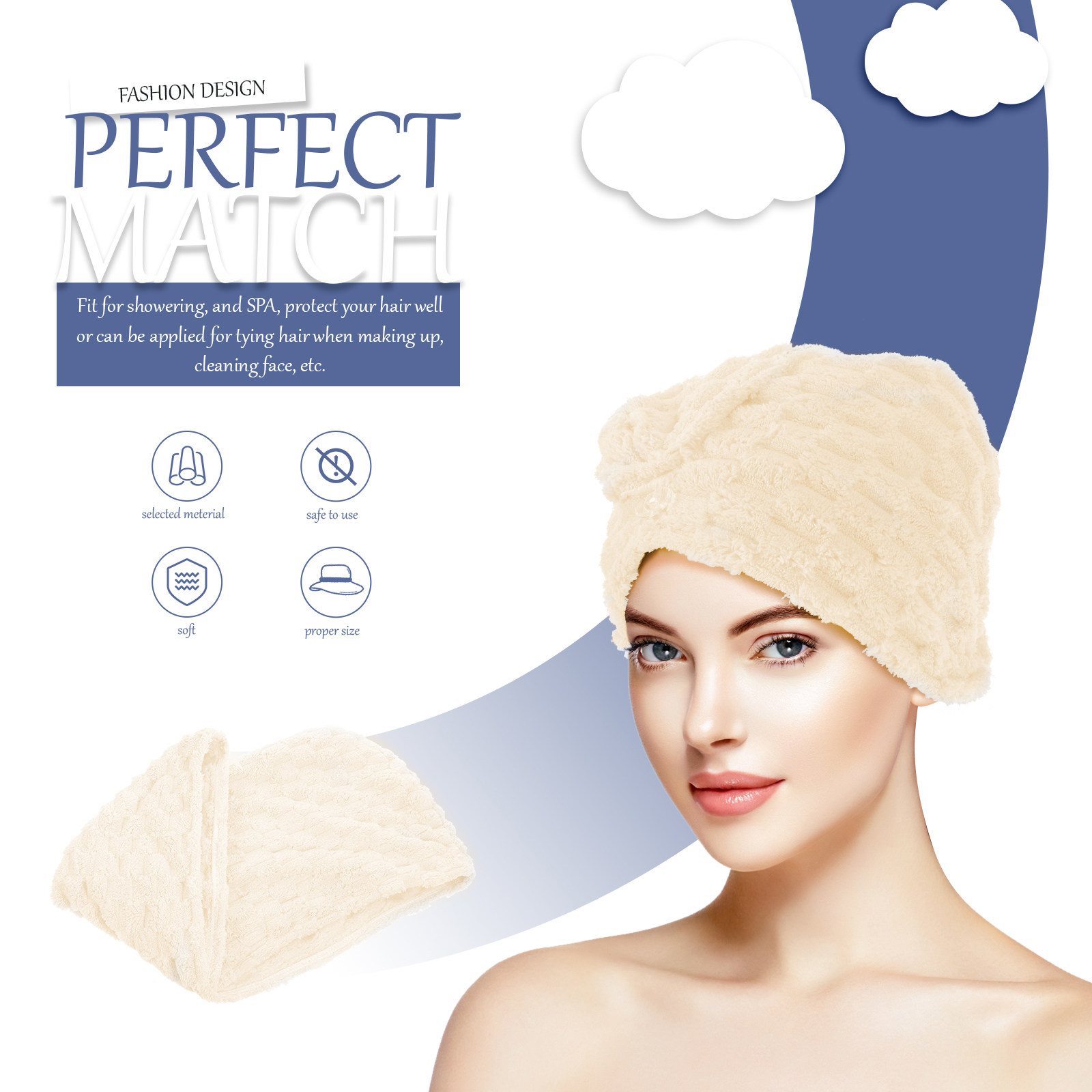 Extra Thick Hair Towel Wrap fo - Head Wrap Turban avis et prix