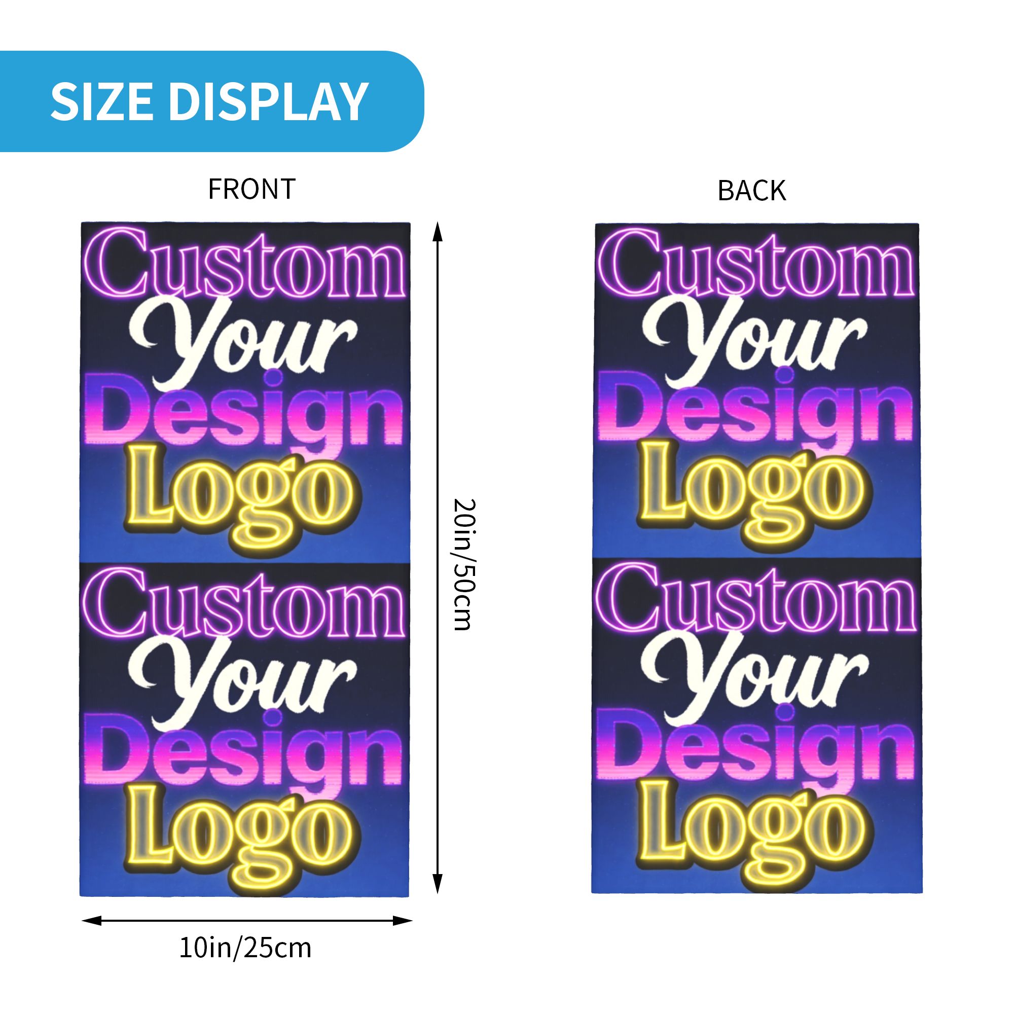 Custom Custom Your Design Logo - Neck Warmer Tube avis et prix