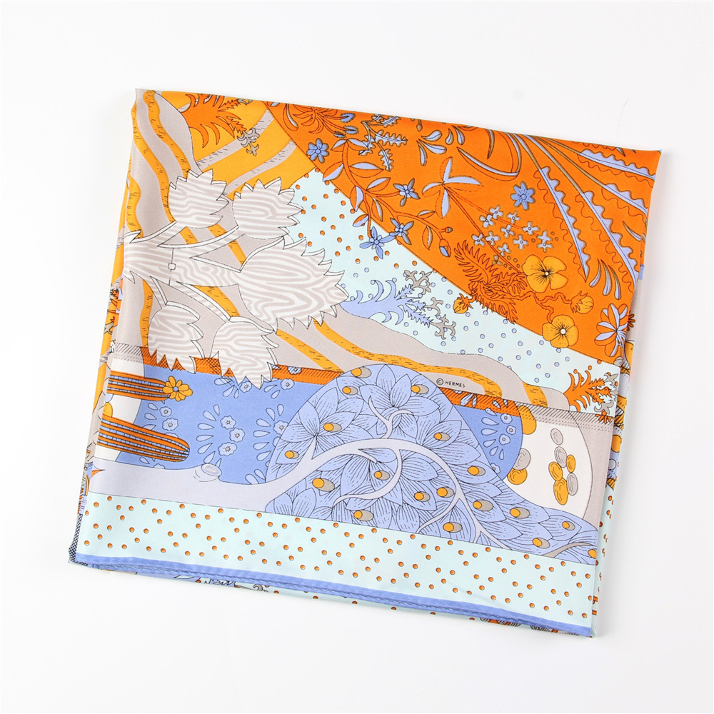 Manual Hand Rolled Twill Silk  - Scarf Silk Square avis et prix