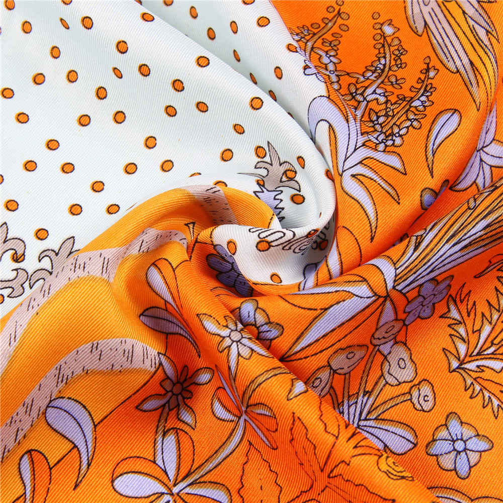 Manual Hand Rolled Twill Silk  - Scarf Silk Square avis et prix