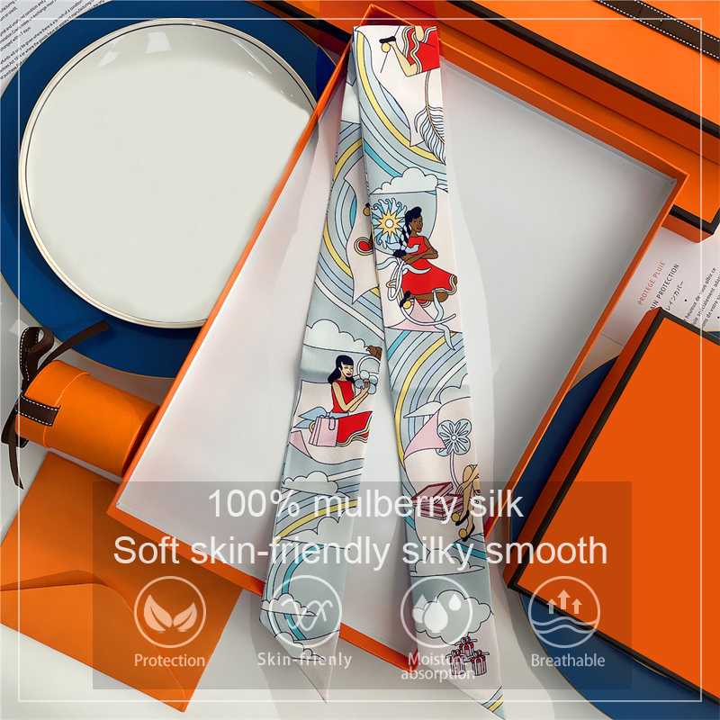 Women 100% Mulberry Silk Scarf - Silk Neck Scarf avis et prix