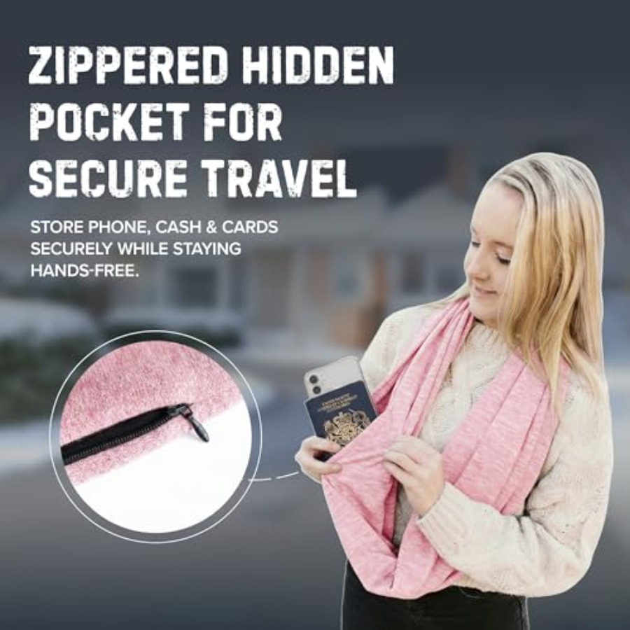 Infinity Travel Scarf Loop wit - Infinity Scarf Knit avis et prix