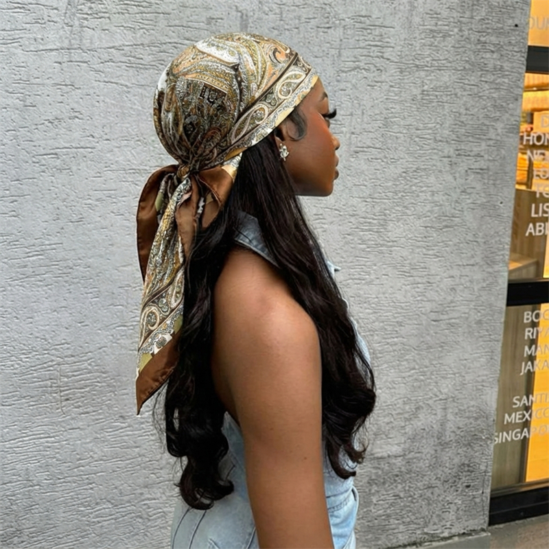 Women Spring Summer Square Sca - Silk Neck Scarf avis et prix