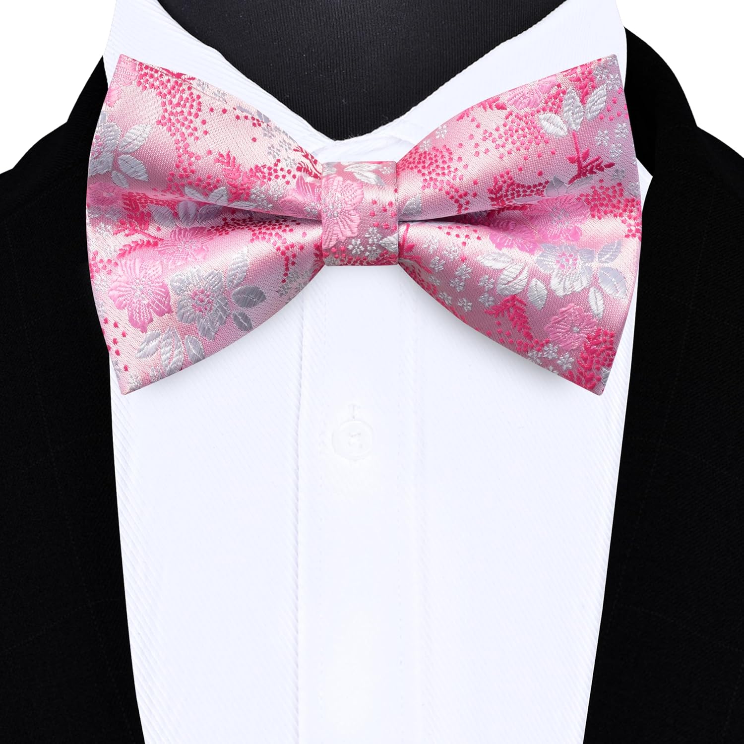 Floral Bow Tie & Handkerchief  - Pocket Square Set avis et prix