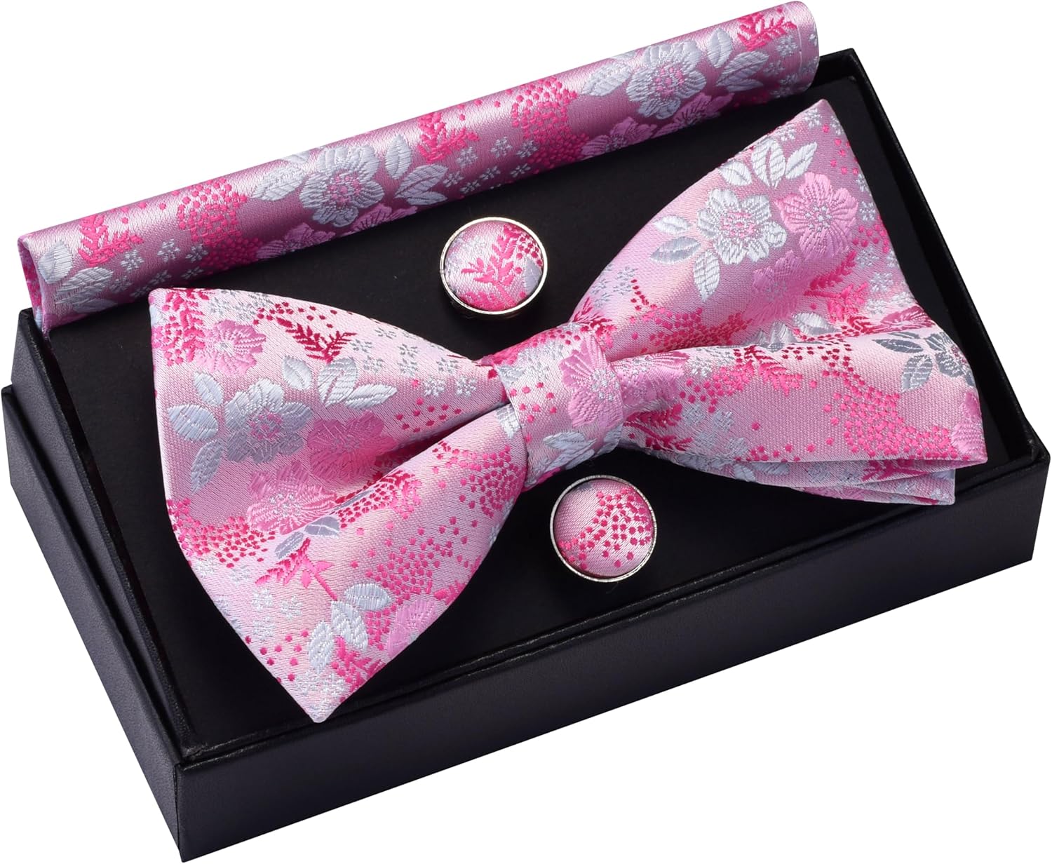 Floral Bow Tie & Handkerchief  - Pocket Square Set avis et prix