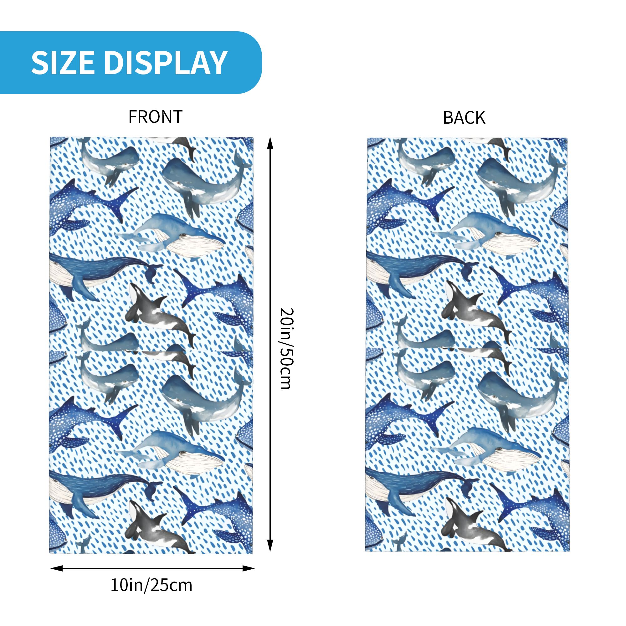 Custom Blue Watercolour Shark  - Neck Warmer Tube avis et prix