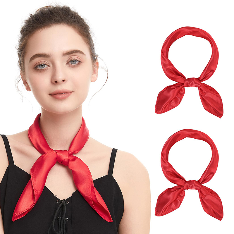 2024 New Fashion Women Satin S - Scarf Silk Square avis et prix