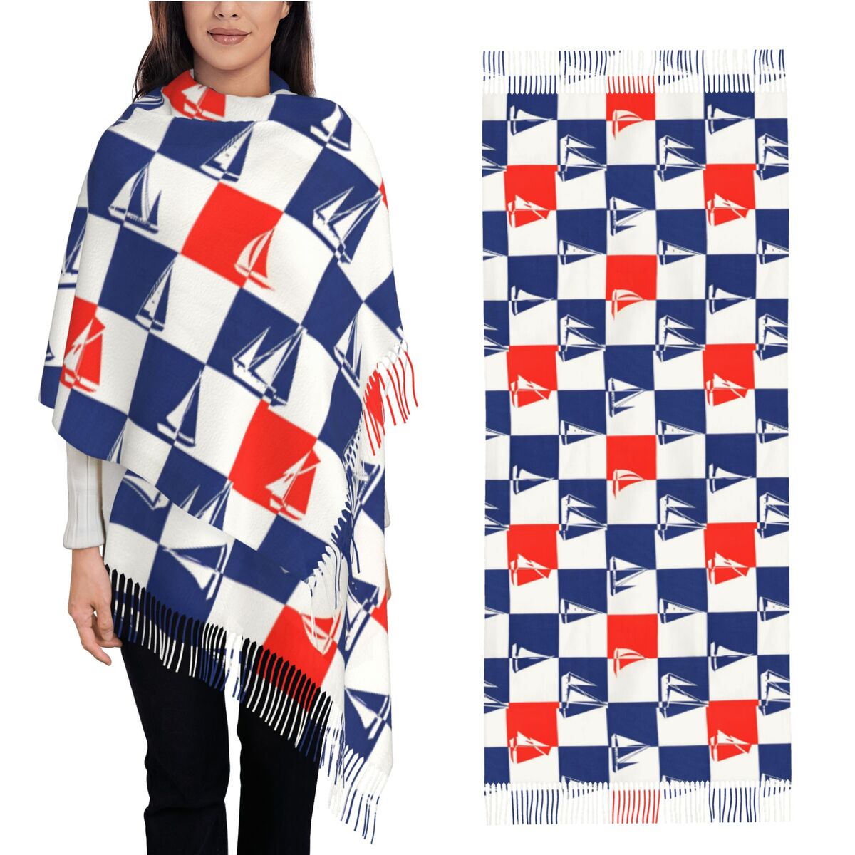 Sailing Ship Ocean Scarf Fall  - Pashmina Wrap Large avis et prix