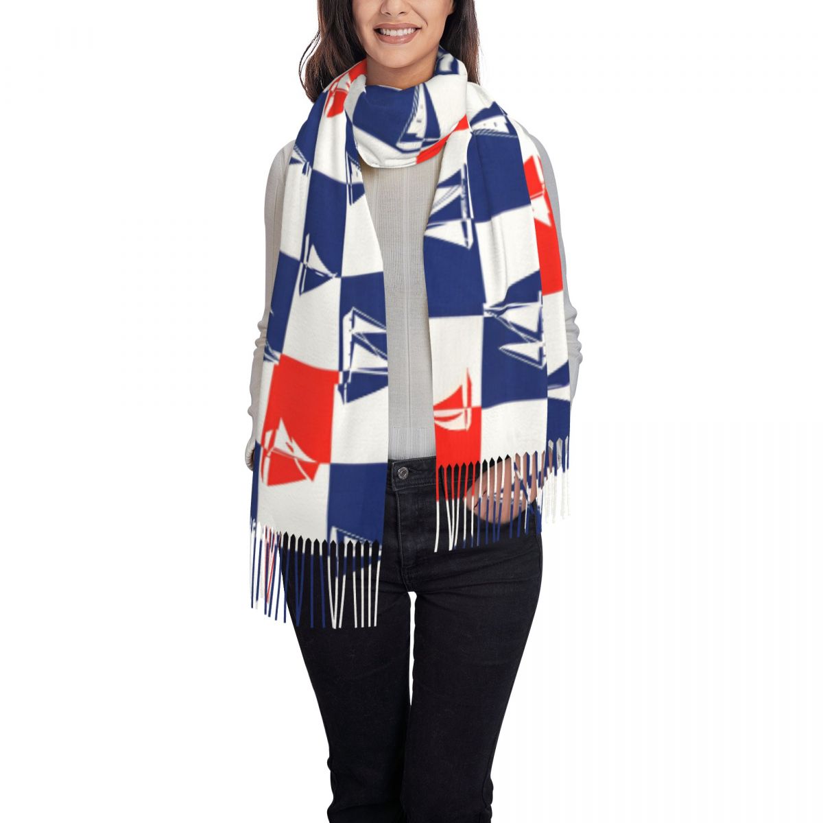 Sailing Ship Ocean Scarf Fall  - Pashmina Wrap Large avis et prix