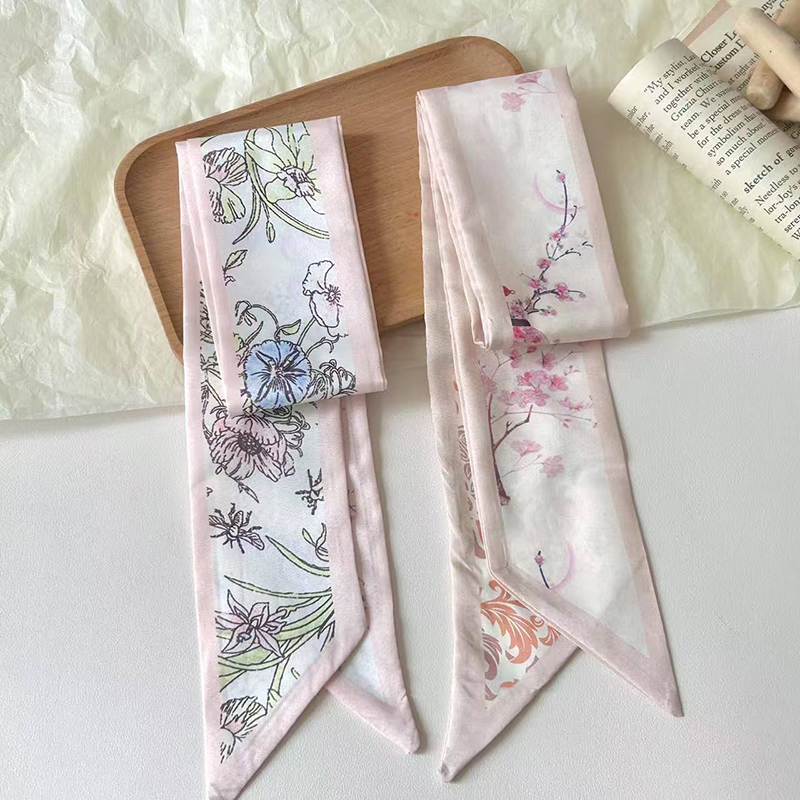 Fashion Women Silk Satin Skinn - Silk Neck Scarf avis et prix