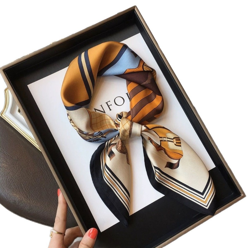 Fashion Satin Square Scarf for - Silk Neck Scarf avis et prix