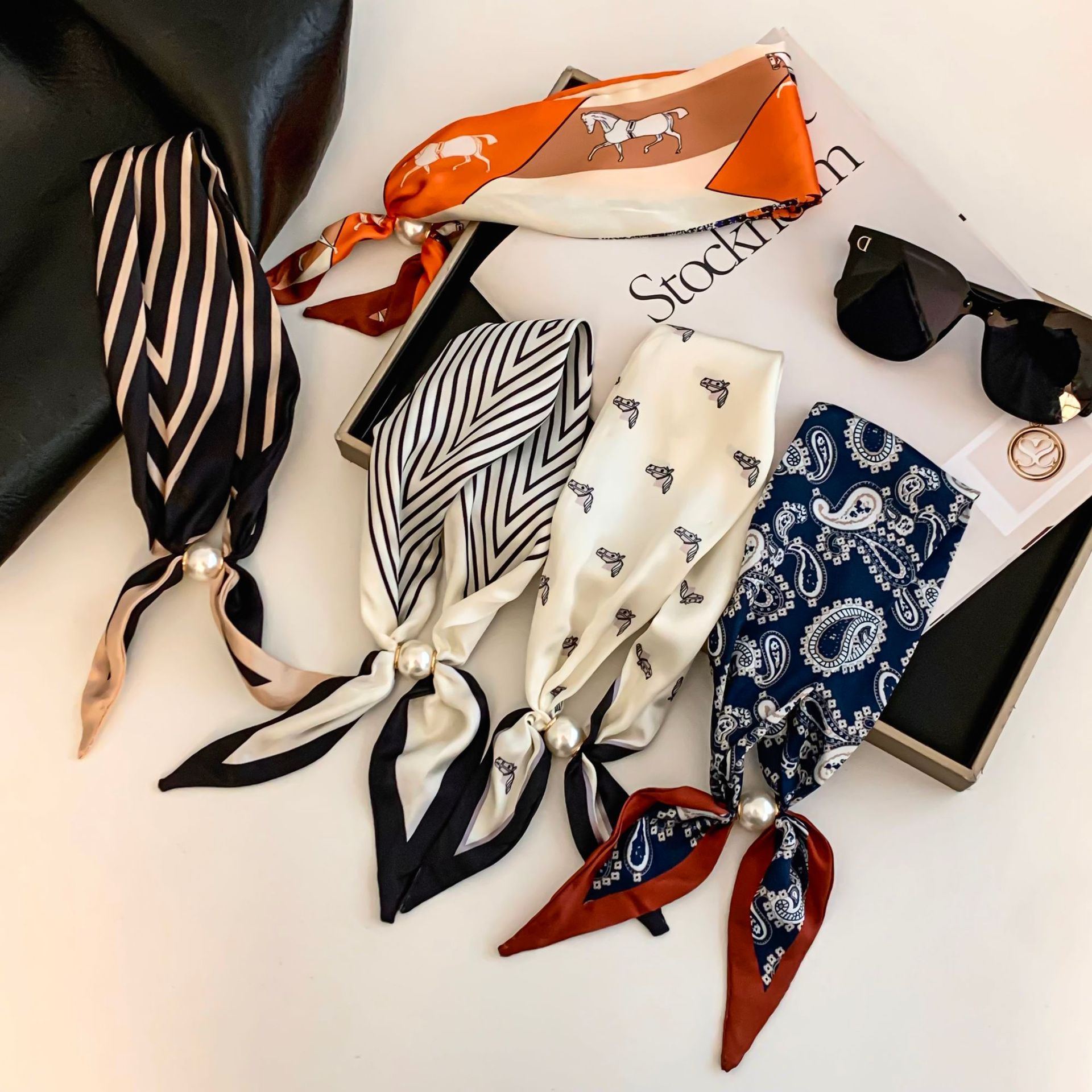 Cashew Flower Silk Scarf Effor - Silk Neck Scarf avis et prix