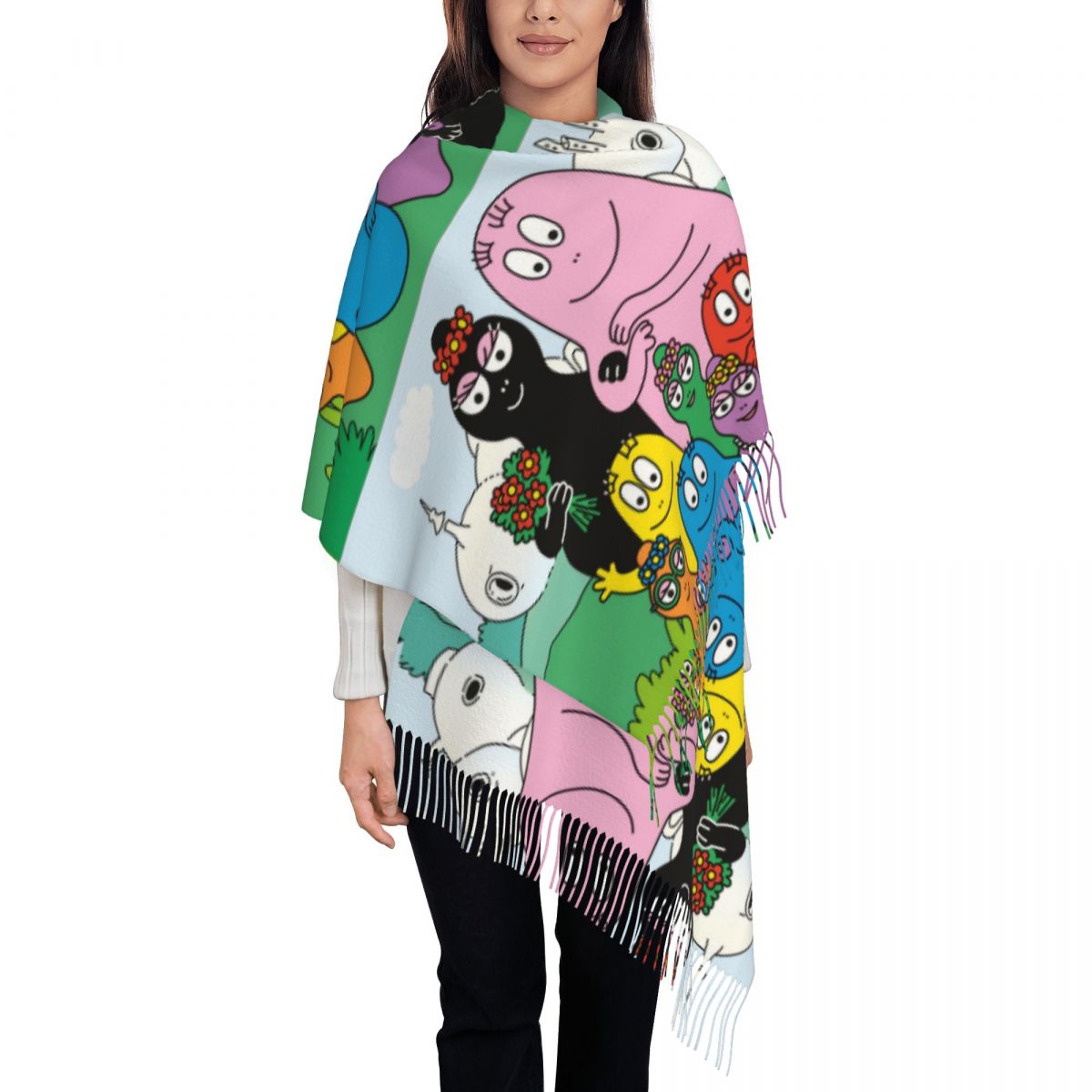 Les Barbapapa Family Shawls Wr - Pashmina Wrap Large avis et prix