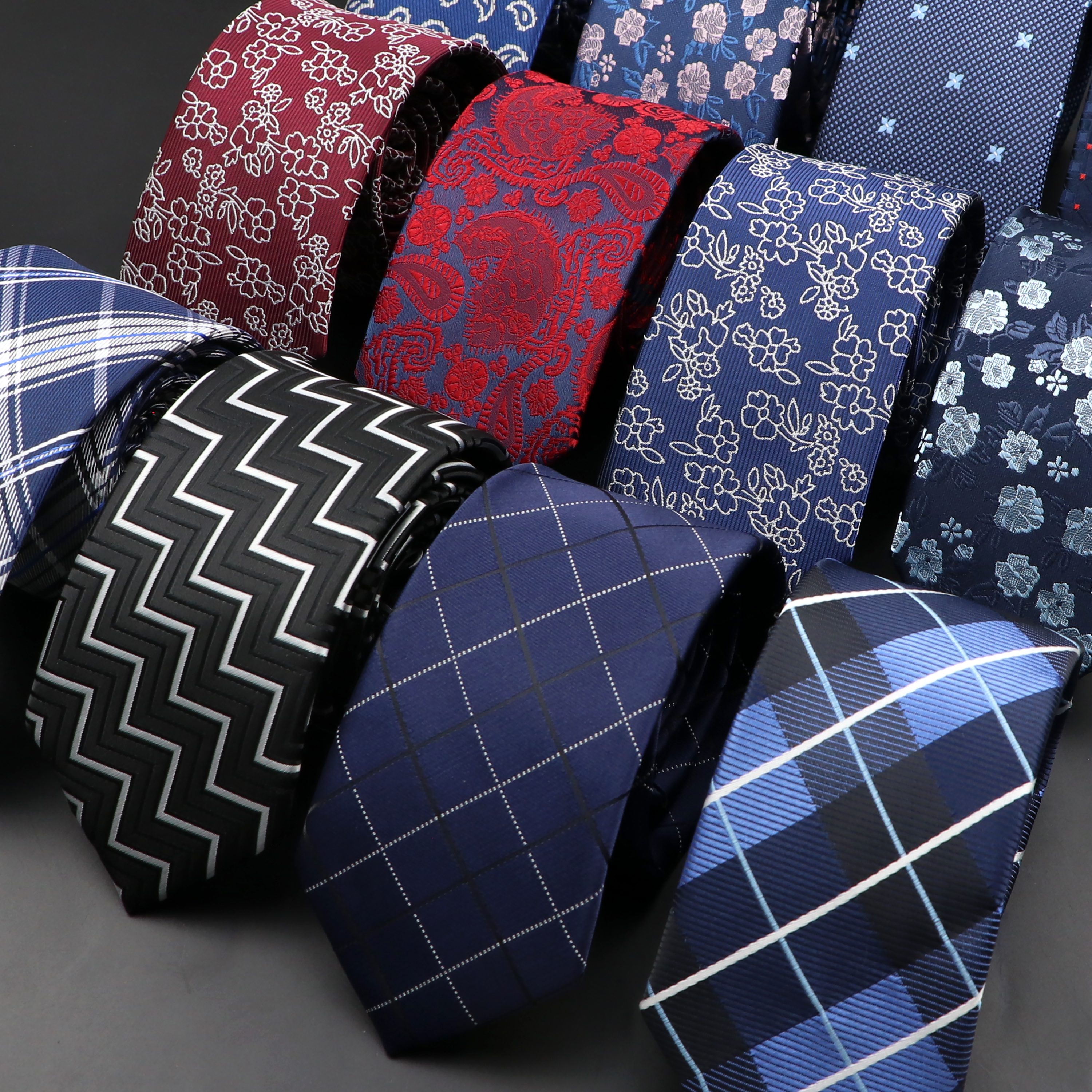 New Men Ties Solid Color Strip - Skinny Tie Men avis et prix