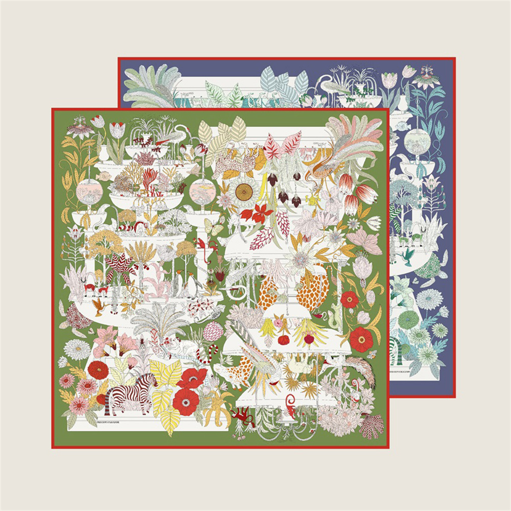 POBING Hand Rolled Twill Silk  - Scarf Silk Square avis et prix