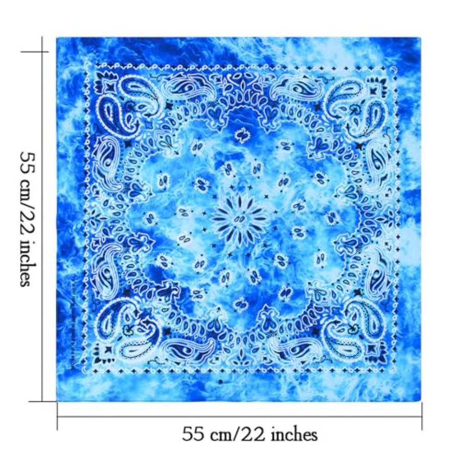 URATOT 6 Pack Tie Dye Bandana  - Handkerchief Cotton Men avis et prix