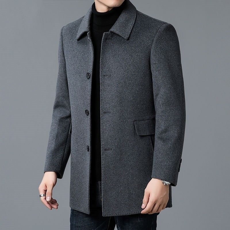 Wool Blend Coat White Mans Sha - Muffler Men Wool avis et prix