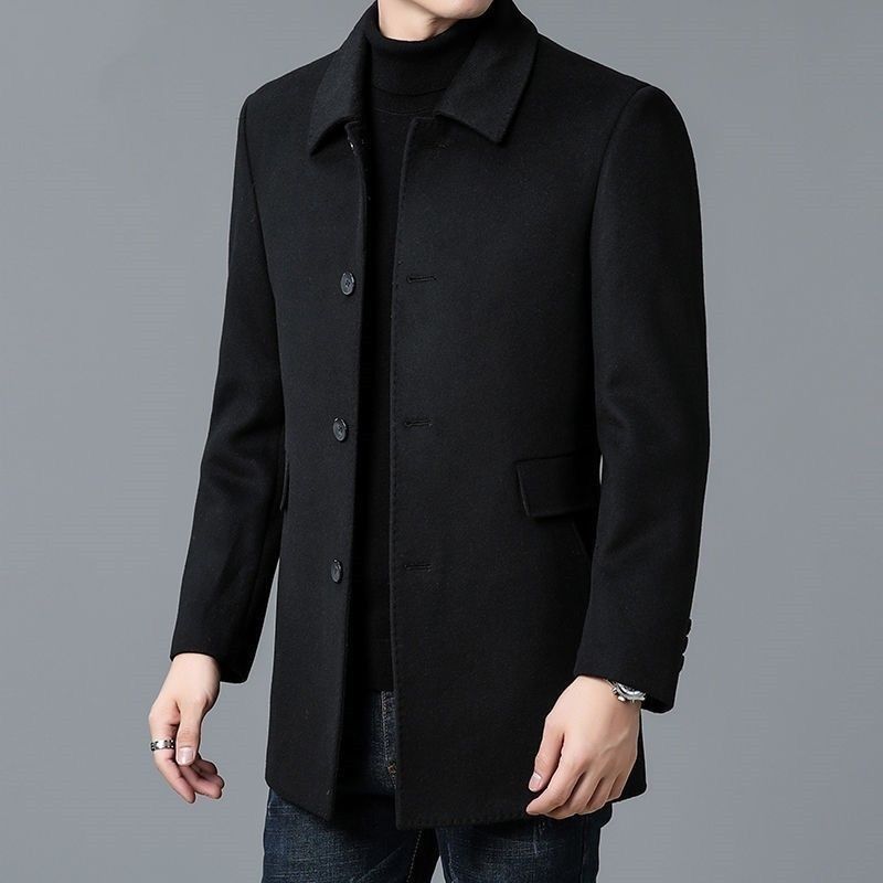 Wool Blend Coat White Mans Sha - Muffler Men Wool avis et prix