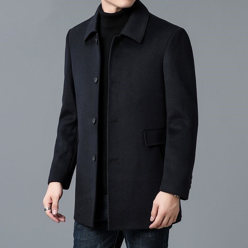 Wool Blend Coat White Mans Sha - Muffler Men Wool avis et prix