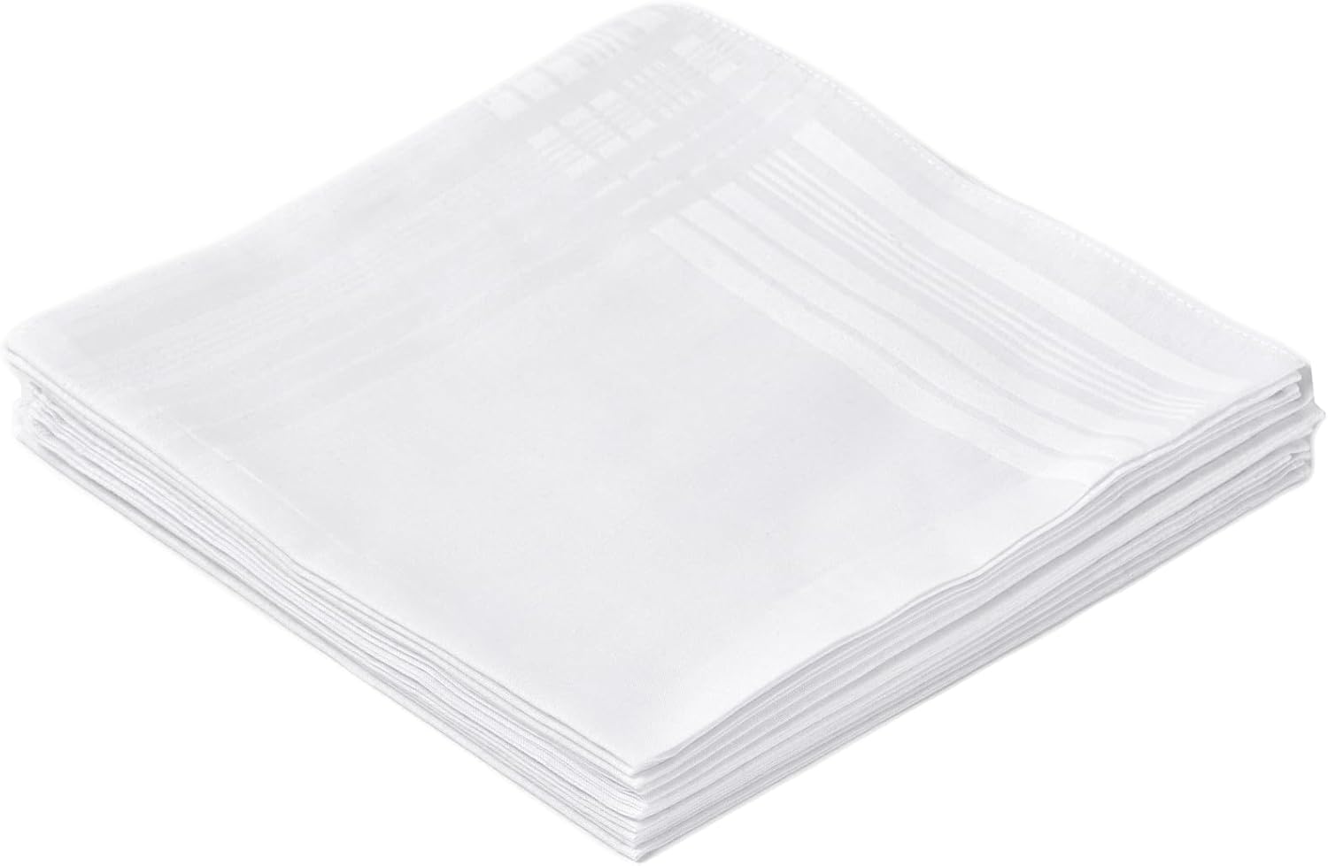Men's Pure White 100% Cotton H - Handkerchief Cotton Men avis et prix