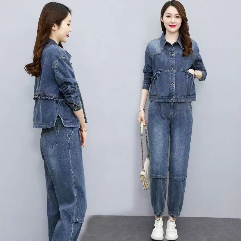 Women Denim Suits 2024 New Spr - Pocket Square Set avis et prix