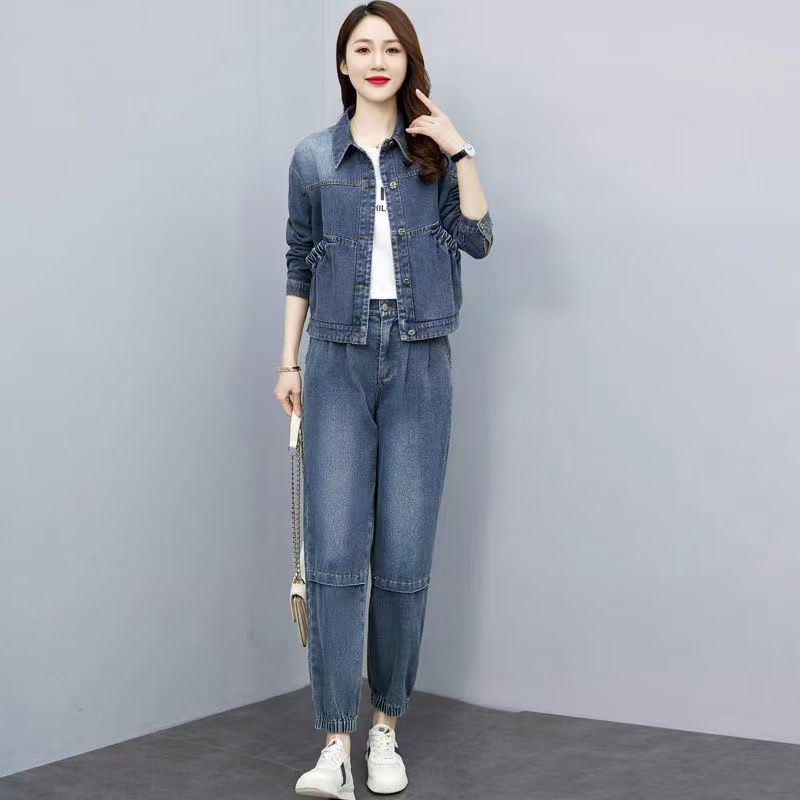 Women Denim Suits 2024 New Spr - Pocket Square Set avis et prix