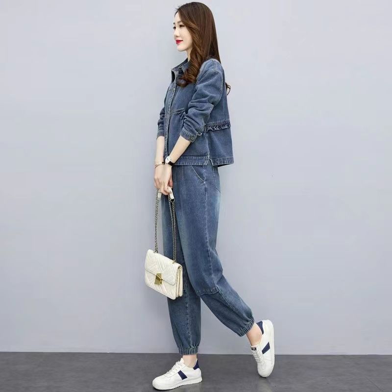 Women Denim Suits 2024 New Spr - Pocket Square Set avis et prix
