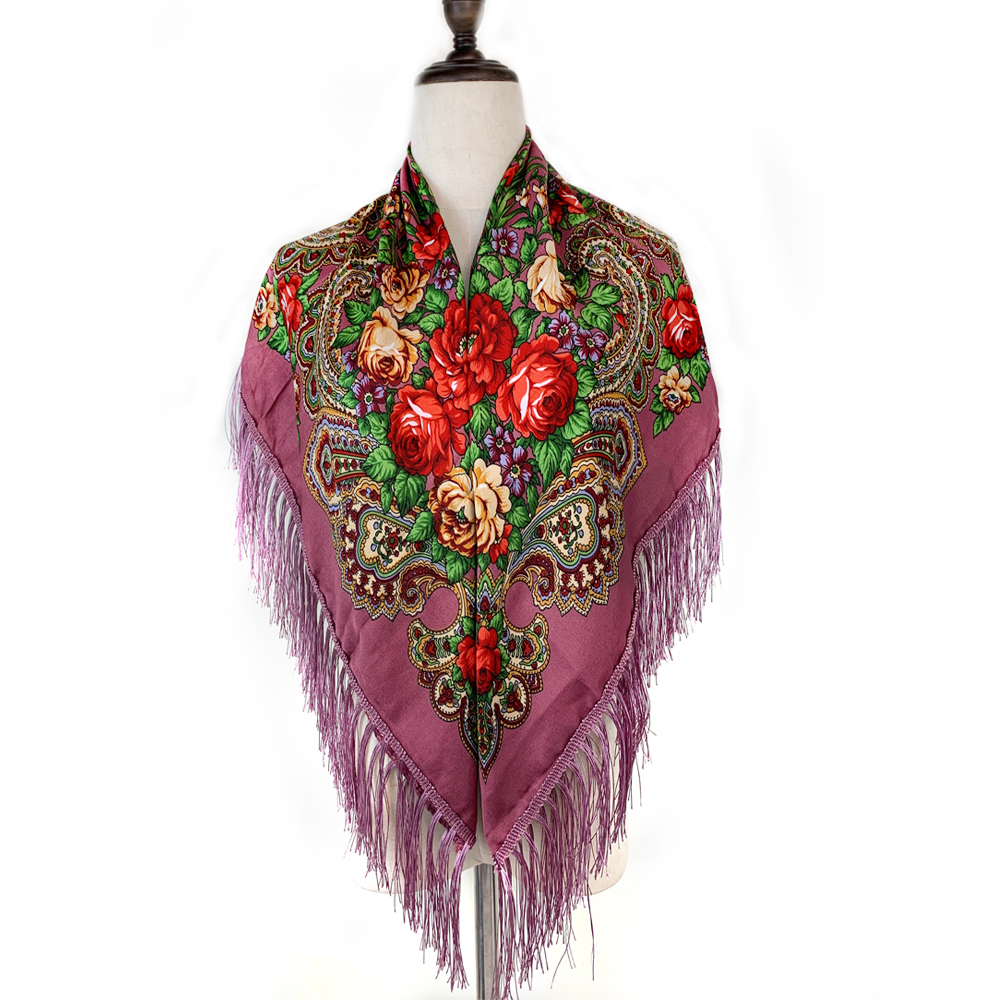 115*115cm Luxury Floral Print  - Bandana Cotton avis et prix