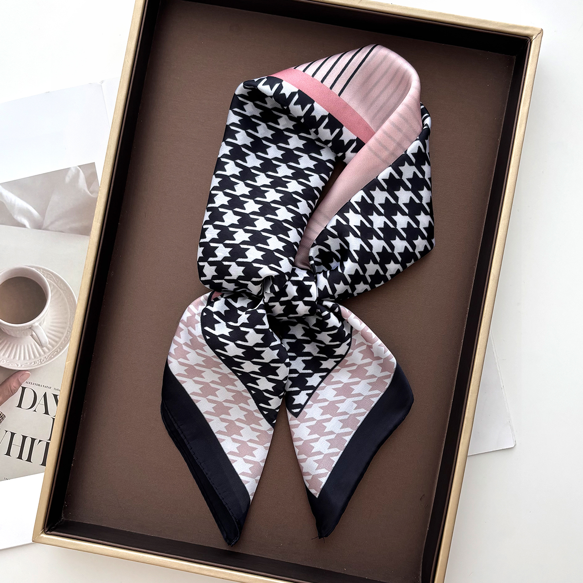 New Printed Square Scarf For W - Silk Neck Scarf avis et prix