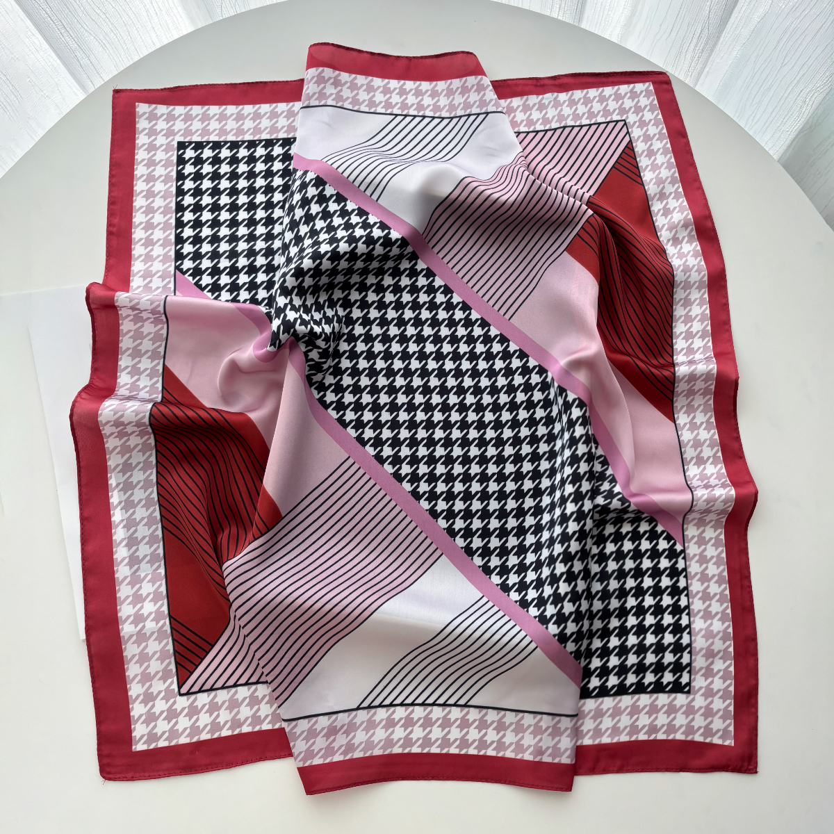 New Printed Square Scarf For W - Silk Neck Scarf avis et prix