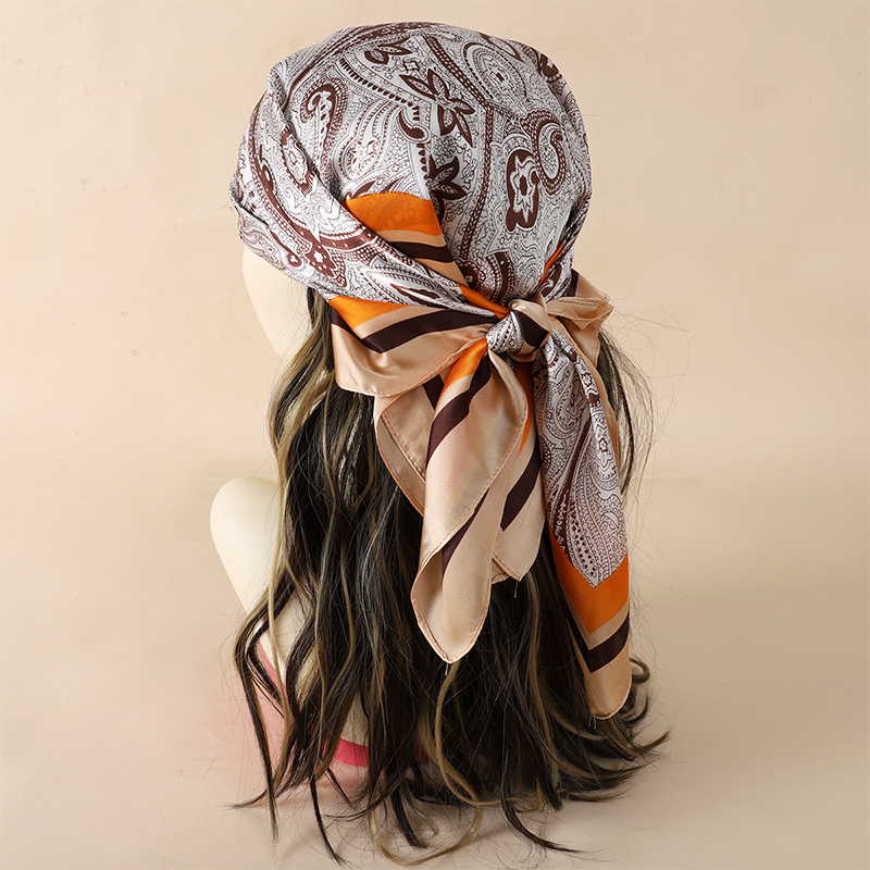 Luxury Women Silk Square Scarf - Silk Neck Scarf avis et prix
