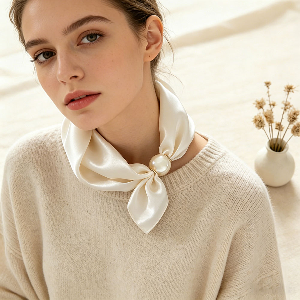 Scarf Chain Silk Lazy Magnetic - Silk Neck Scarf avis et prix
