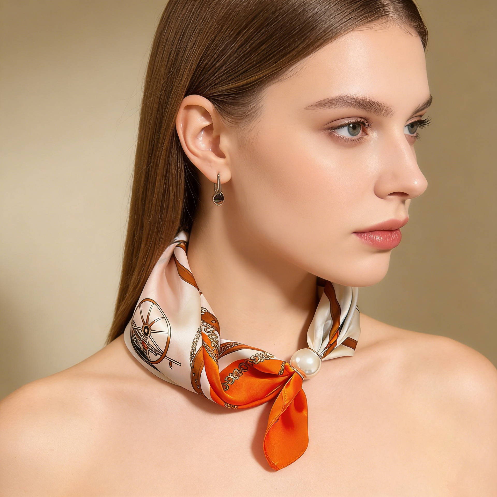 Scarf Chain Silk Lazy Magnetic - Silk Neck Scarf avis et prix