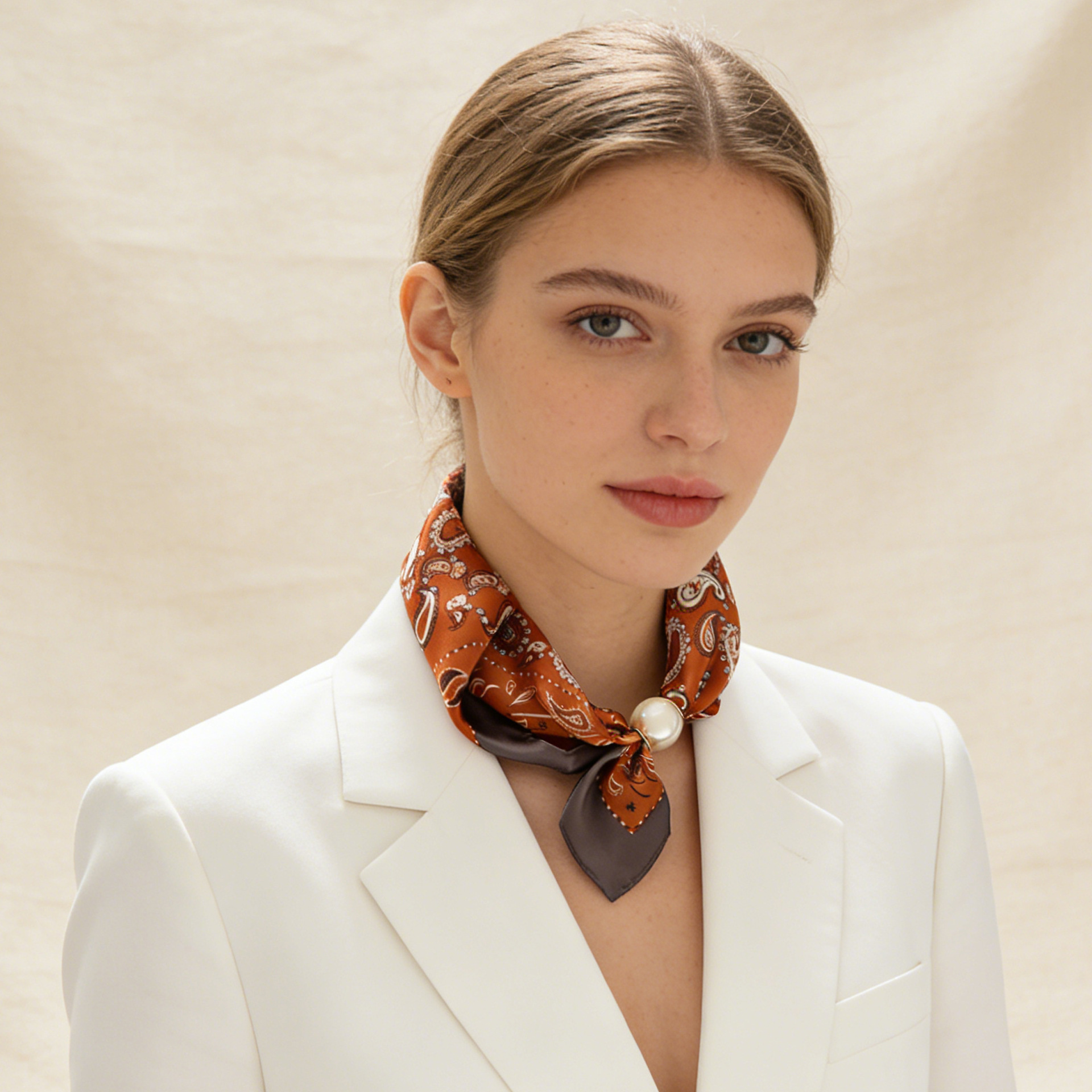 Scarf Chain Silk Lazy Magnetic - Silk Neck Scarf avis et prix