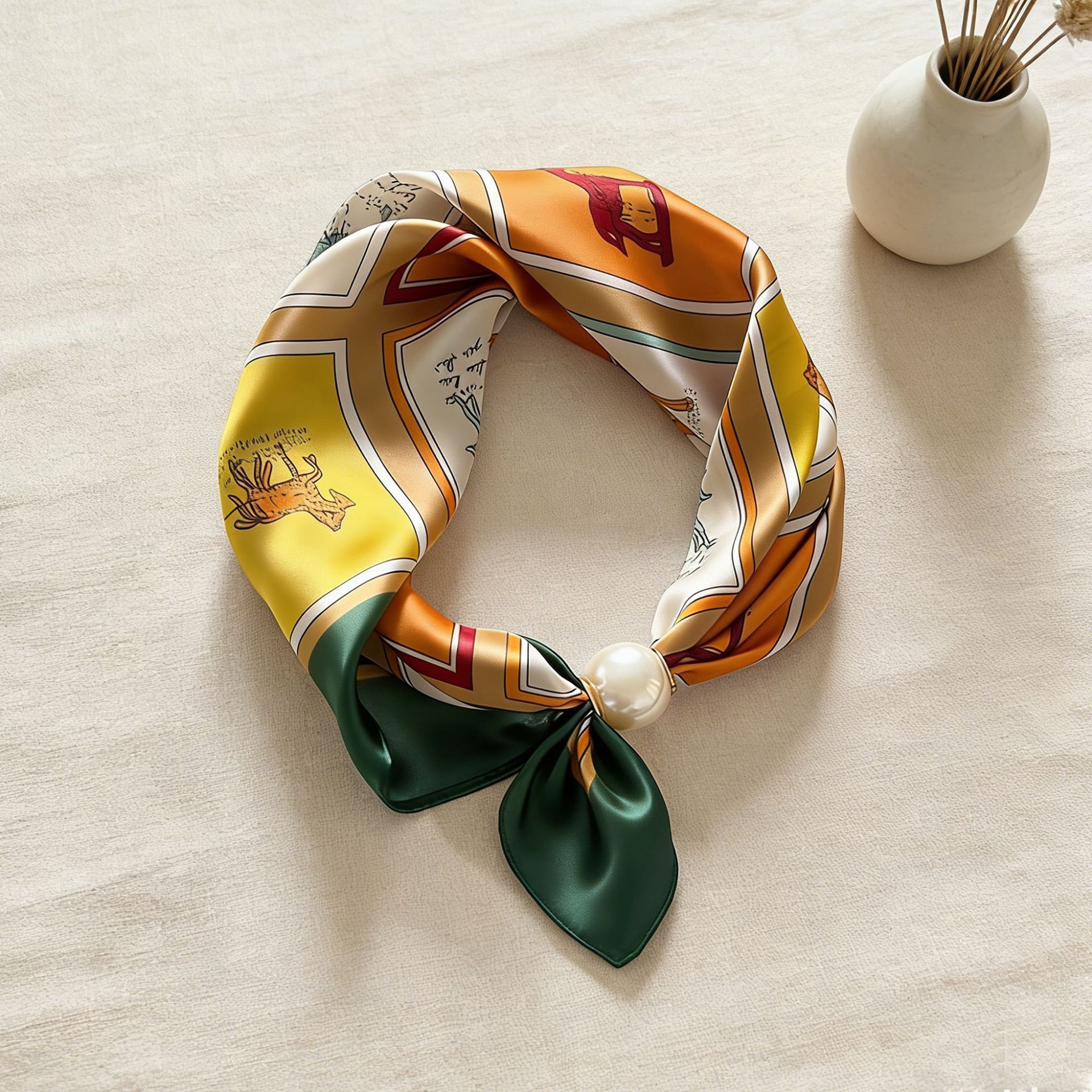 Scarf Chain Silk Lazy Magnetic - Silk Neck Scarf avis et prix